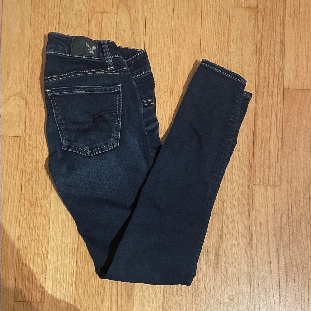 American Eagle Outfitters Dark Blue Skinny Jeans